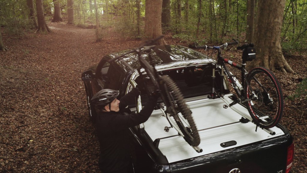 Mountain Top Cargo Carriers with mountain bikes